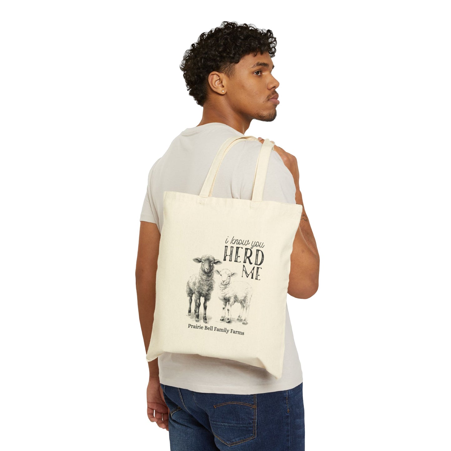 Sheep Cotton Canvas Tote Bag